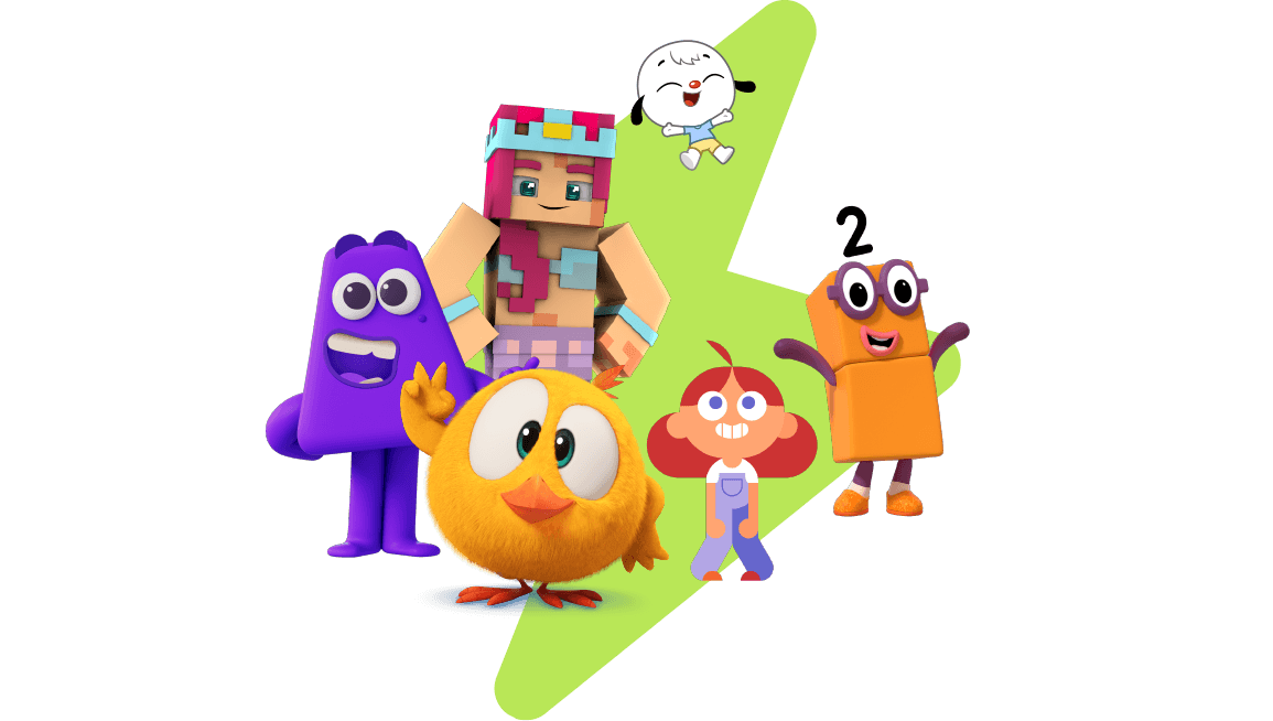 Hundreds of hours of learning and fun with kids' favorite characters